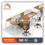 (MFC)PT-10 Modern Design Office Workstation for 2 Persons Metal Frame MDF Office Workstation thumbnail-1