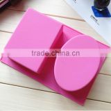 hot selling oval and rectangle soap silicone mold