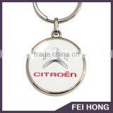 Hot Sale Promotion Great Price 6 Colors Plating Digi Printing Keychain for Citroen
