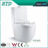 HTD-0832 Chinese Popular Bathroom Design One Piece Toilet