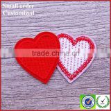 Wholesale Custom embroidery lace heart cute patches