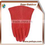 Red Suede Gloves|red Leather Gloves for Ladies