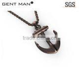 High Polished Anchor Pendant Stainless Steel Engrave Pendant thumbnail-2