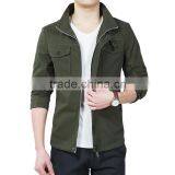 Wholesale Washing Faded Long Fashion Cotton Jacket For Men thumbnail-4