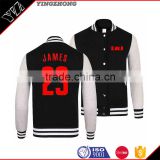 Wholesale plain own logo and number sport jacket Washing faded Long Cotton Jacket For men