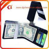 Custom Metal Money Clip / Money Clip Wallet Genuine Leather