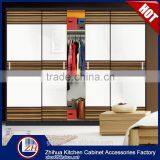 Double Color Wardrobe Design Furniture Bedroom Wheels Sliding Wardrobe thumbnail-1