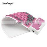 Shenzhen Factory Cheaper Waterproof Bluetooth Silicon Wireless Keyboard thumbnail-2