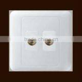 New Design Wall Switches 2 Gang tv Socket
