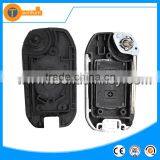 ABS Black 2 Buttons Flip Replacable Car Key Shell With Uncut HU100 Blade for Opel Astra g Vectra