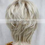 Natural Style Blonde Mixed Short Women Ladies Daily Wig N515 thumbnail-4
