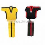 Yellow and Red High Quality Custom Taekwondo Clothing, Taekwondo Uniform for Kids Paypal Accepted thumbnail-1