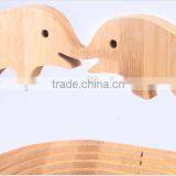 Woven Food Bread Storage Bamboo Wood Folding Fruit Picking Basket thumbnail-3