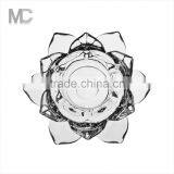 Lotus Style Luxury Decorative Tealight Glass Candle Holder thumbnail-2