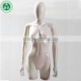 Fashion Form White Glossy PP Female Wall Decorations Plastic 3/4 Torso thumbnail-1