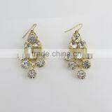Spring Style Gold Tassel Rhinestone Earring thumbnail-1