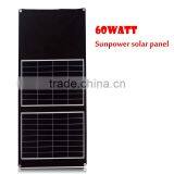 23.5% Efficiency Sunpower Solar Cell 60W Sunpower Portable Solar Charger thumbnail-2