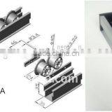 JY-2049|4 Meters Small Aluminum Alloy Belt Conveyor Black Roller Track Flow Rail thumbnail-2