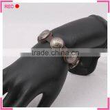 Teen Leather Bracelet With Badge, Leather Cuff Bracelets Wholesale thumbnail-3