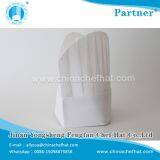 60g Disposable Non Woven Round Top Chef Hat 28cm*23cm