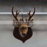 Handcraft Unstuffed Lifelike Cute Christmas Sleigh Deer Head Decoration of House Interior thumbnail-2