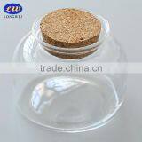 Round and Square Glass Bottle With Wooden Lid thumbnail-3