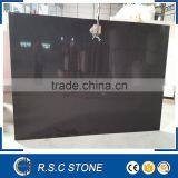 Artificial Pure Black Quartz Stone Countertop