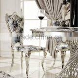 TH381 Hot Sale Modern Marble Stainless Steel Dining Table thumbnail-4