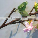 Home Garden Decorative 110cm Height Artificial Plant White Cream Pink Green Cherry Blossom Leaf Branches EYHZ12 03F15 thumbnail-3