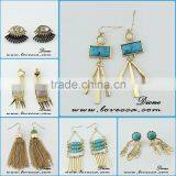 New Factory Direct Natural Stone Gemstone Turquoise Earring thumbnail-1