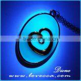 Night Ligh Glow in the Dark Necklace Fluorescent Hollow Locket Cage Glow In The Dark For Women thumbnail-2