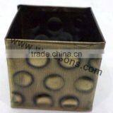 Antique Copper Look Exotic Handmade Brass Palm Leaf Bulk Napkin Ring - Cheap Napking Rings Custom Napkin Ring thumbnail-3