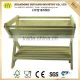 FSC Custom Unfinished Pine Wood Luggage Rack for Hotel thumbnail-2