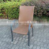 Outdoor Garden High Back Dining Rattan Chair thumbnail-1