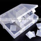 20cm PP 14 Slots Clear Plastic Box Storage With Dividers thumbnail-2
