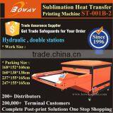 Hydraulic Automatic Large Double Station Sublimation Flatbed Textile Fabric Thermal Heat Transfer Printer thumbnail-1