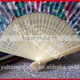 Promotional Cotton Cloth Hand Fan With Butterfly thumbnail-4