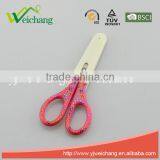 WCSC219 Premium Novelty Wholesale Soft Handle Colorful School Children Plastic Scissors With Cover thumbnail-1