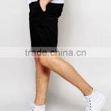 High Quality Custom Two Back Pocket Men's Black Slim Fit 97% Cotton 3% Elastane Stretch Twill Concealed Fly Casual Hot Shorts thumbnail-4