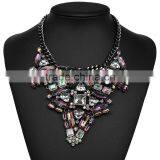 Fashion Crystal Geometric Gems Alloy Statement Necklaces Jewelry thumbnail-2