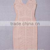 2015 Latest Fashion Dresses Sleeveless Novelty Patterns High Quality Bandage New Fashion Dresses H1316 thumbnail-1