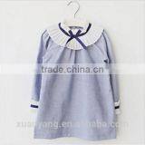 Fashionable Knitted Frock Long Sleeve Plain Clothing Little Girl Princess Dresses Wholesale New Design Kids Baby Girls Dress thumbnail-4