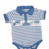 Short Sleeve Bodysuit With Collar thumbnail-1