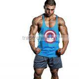 Printed Men Wholesale Bodybuilding Stringer Tank Tops thumbnail-2