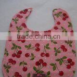 Posh Design Baby Pink Cherry Custom Printed Bibs thumbnail-2