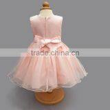 High - End Baby Frock Design Pictures Dress Children Bead Sleeveless Dress thumbnail-3