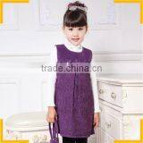 2015 Newest Winter Embroidery Designs Baby Dress Flower Girl Dresses Royal Blue Little Girls Dress Suits thumbnail-1
