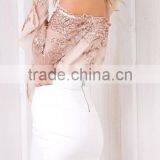 Runwaylover 116 New Design 2017 Ladies Sexy Off-Shoulder Sequins Embroidery Bodysuits thumbnail-5