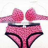 Lovely Flower Printed Hot Sale Sexy Ladies Fancy Bra Panty Set thumbnail-5
