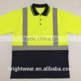 Hi Vis 100% Polyester Reflective Birdeye Safety Flame Retardant Polo Shirt thumbnail-5